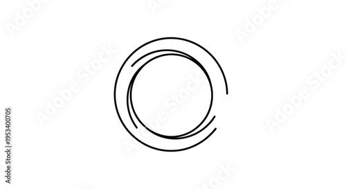 Simple Black Circle Design Element.