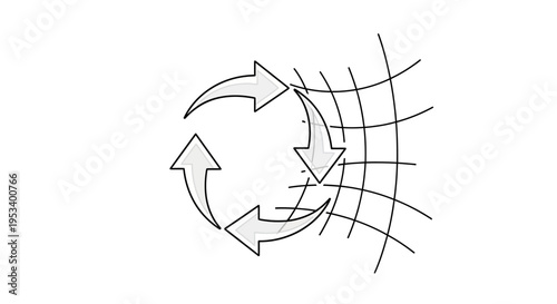 Arrows on Grid Pattern Design.