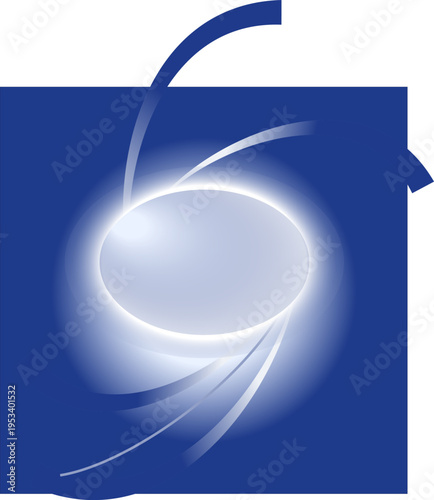 Blue Corporate Background with Center Copy Space Light Gradient