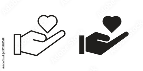 Selfcare icon symbols, Solid black and editable stroke icons