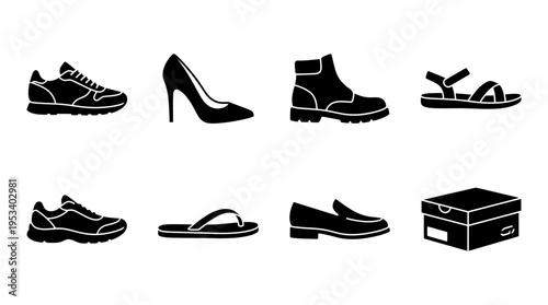 Women’s Fashion Icons: Black and White Style Labels for Retail Design