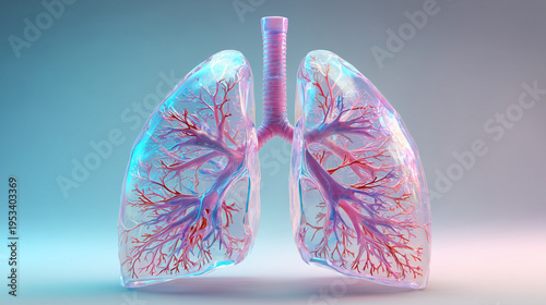 Healthcare Pulmonary Anatomy Concept