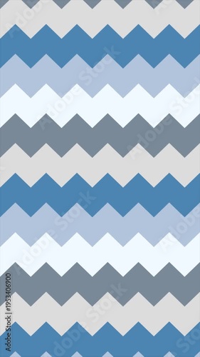 Blue and Gray Chevron Zigzag Seamless Pattern Background