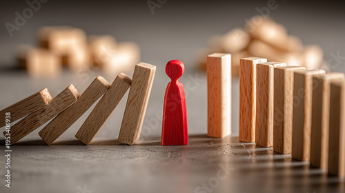 Leadership preventing domino effect chain reaction