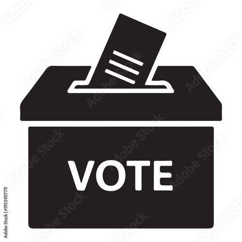 Vote box icon vector. Symbol for your web site design, logo, app, UI. Vector illustration