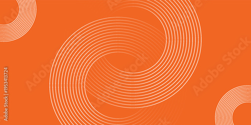 Modern abstract background. Shiny white gradient circle lines. Minimal geometric pattern. Simple graphic element. Futuristic concept. Suit for cover, poster, banner, brochure, flyer, header, website