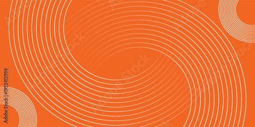 Modern abstract background. Shiny white gradient circle lines. Minimal geometric pattern. Simple graphic element. Futuristic concept. Suit for cover, poster, banner, brochure, flyer, header, website
