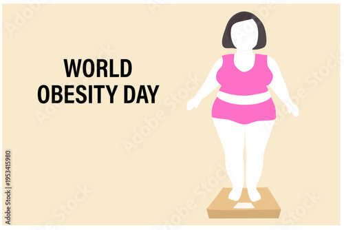 World Obesity Day Celebration vector illustration