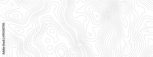 Modern Geometric Map Design Incorporating Topographical Lines, Sea Maps, and Mounted Area Spaces for a Clean White Background