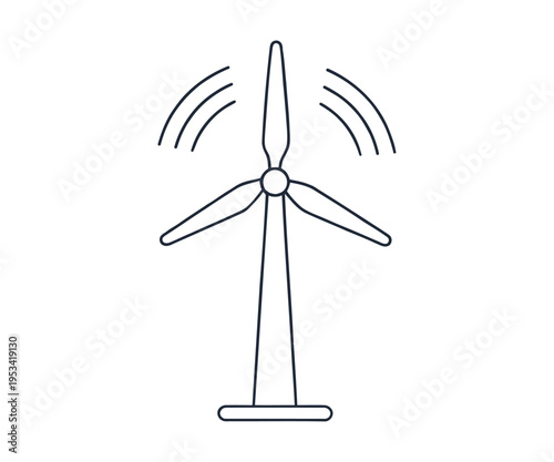 Wind turbine generating electricity with wireless signal transmission