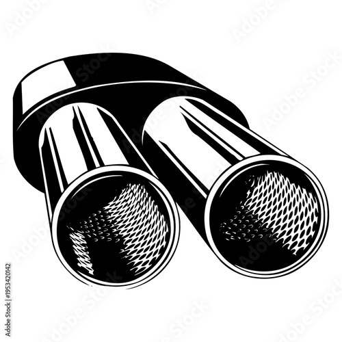 Fotografie Dual Exhaust Pipe Tip