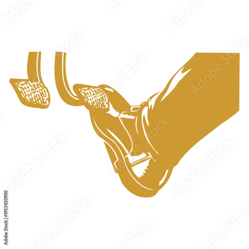 Foot on the accelerator