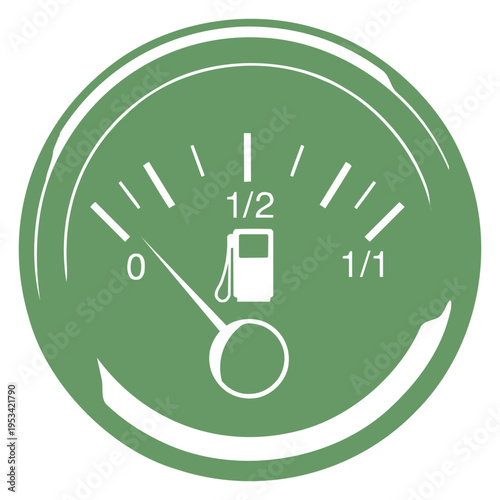 Empty Fuel Gauge Icon
