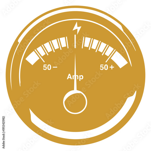 Ammeter Gauge Icon