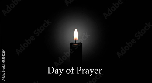 Serene candlelight on a day of prayer symbolizing hope and reflection in darkness