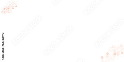 Geometric abstract background with blue hexagons. Computer network concept.