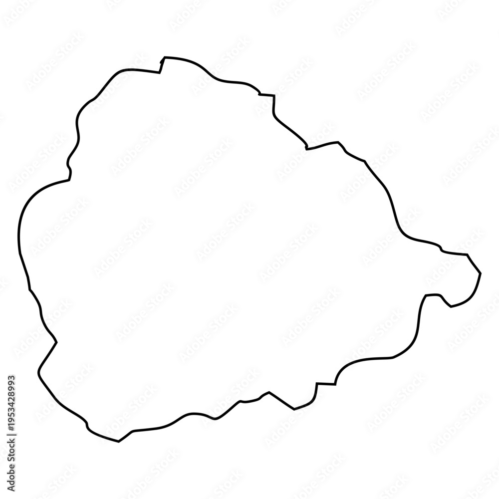 Naklejka premium La Gomera Island Map