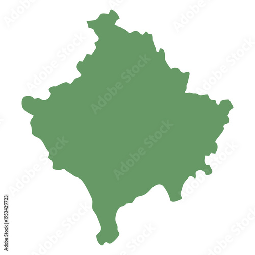 Kosovo map outline
