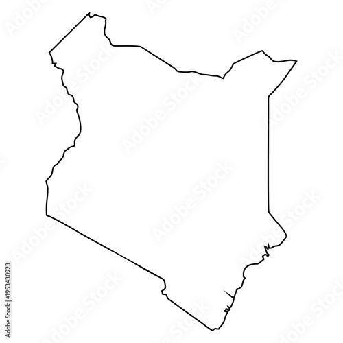 Outline Map of Kenya