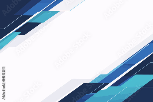 Fondo geométrico futurista en azul