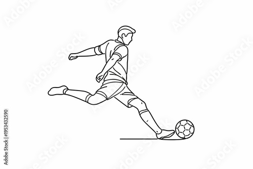 Jugador de fútbol en acción