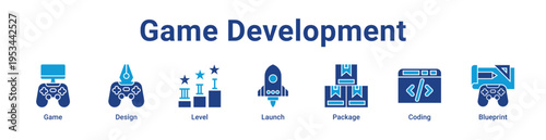 -Game Development Icon Banner and Collection