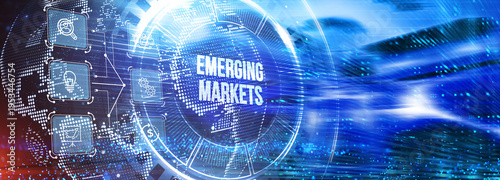 Business, Technology, Internet and network concept. Digital Marketing content planning advertising strategy concept. Emerging markets. 3d illustration