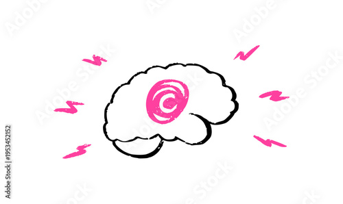 Brain disease concept