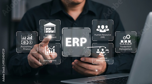 ERP Enterprise Resource Planning Business Software Data Analytics Management System