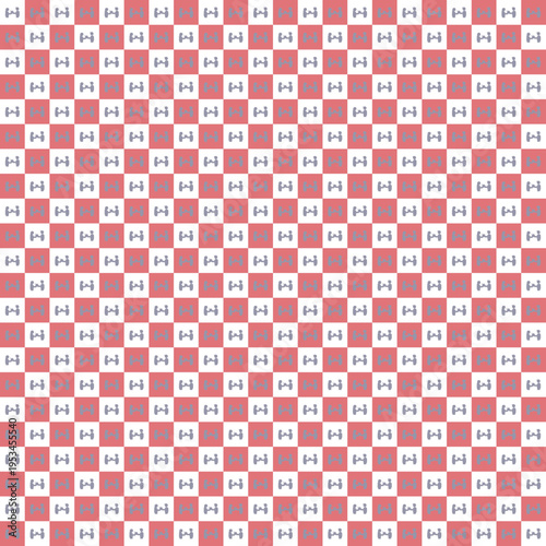 Subtle Silver Horseshoe Pattern on White Background vector background