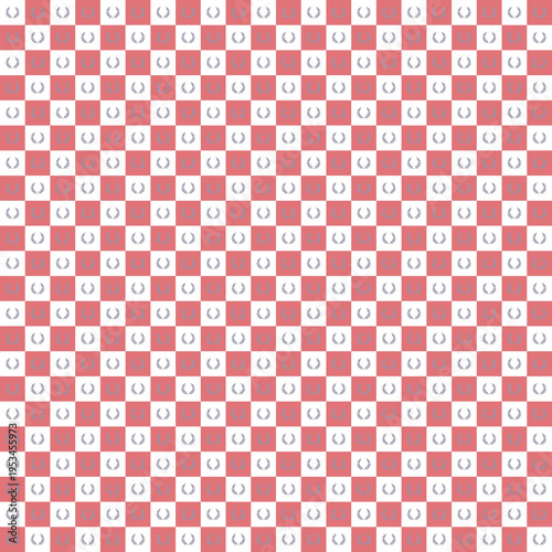 Subtle Silver Horseshoe Pattern on White Background vector background