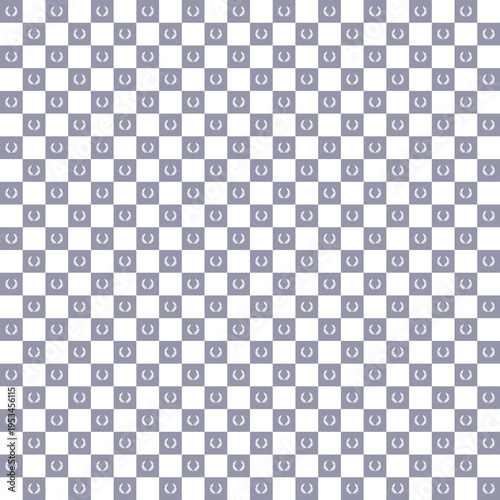 Subtle Silver Horseshoe Pattern on White Background vector background