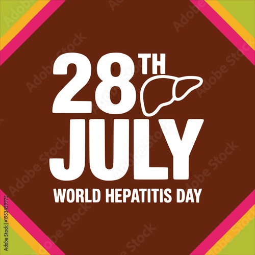 Let’s Eliminate Hepatitis 28th July T Shirt Design. Best Vector T shirt Design.	