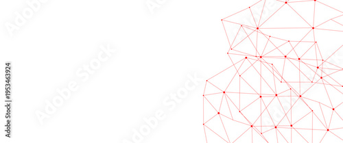 Abstract background technological with global connection vector design. Technology Banner, white background creative and geometric shape with white luxury pattern. connection background with lines dot