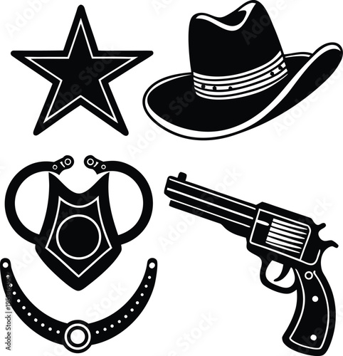 vector illustration of a cowboy