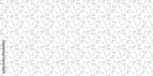 Alpaca seamless pattern for minimalist nursery wallpaper and fabric. Llama repeating pattern