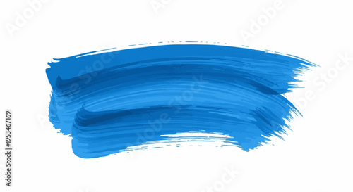 A broad, horizontal brushstroke of varying shades of blue, feathered edges