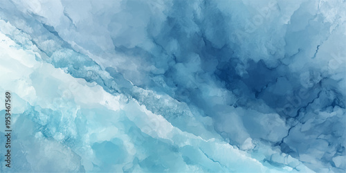 Abstract Oceanic Texture: An ethereal, watercolor-esque composition in varying shades of blue, reminiscent of ocean depths, clouds, or artistic elements, offering a sense of calmness and tranquility.