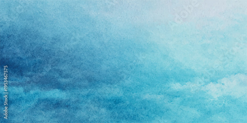 Azure Brushstrokes: An abstract watercolor washes of aqua, teal, and cerulean hues, simulating a serene atmospheric perspective.