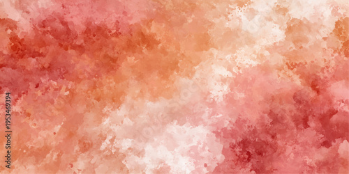 Watercolor Painting: A mesmerizing dance of fiery red and inviting orange hues, blending in an abstract design, creating a spectacle of emotion