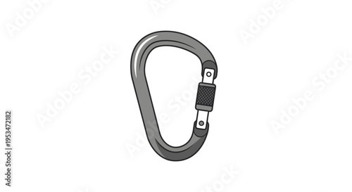 Carabiner Clip Metal Equipment Device.
