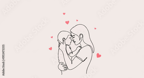 Tender couple embracing surrounded by floating hearts love and affection concept romantic gesture