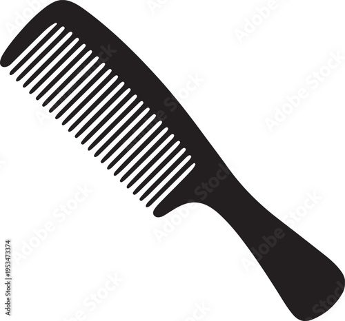Comb icon. hair comb vector. isolated on transparent background. beauty and salon accessory