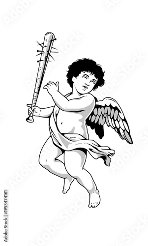 cupid with bow and arrow