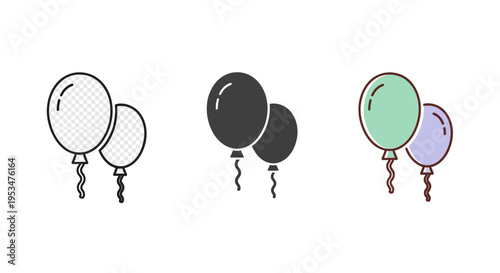 Colorful balloons float gently in the air together outdoors