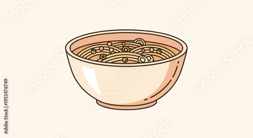 A bowl of ramen noodles served.