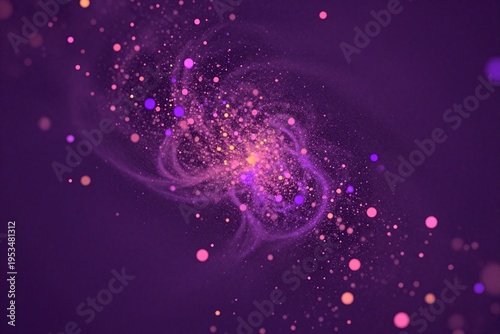 a purple and black background with a light shining through it