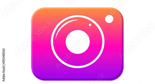Free Download Instagram Camera Icon with Vibrant Gradient and Rounded Design. - GFXLoad