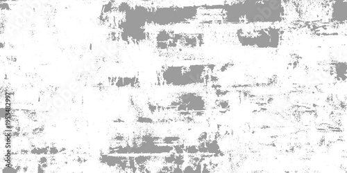Rough grunge texture with layered gray paint smudges on a white background, distressed brush strokes, worn industrial surface, abstract minimal aesthetic grunge paper backdrop.