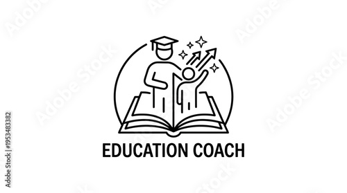 Education Coach Logo Guiding Students to Success
